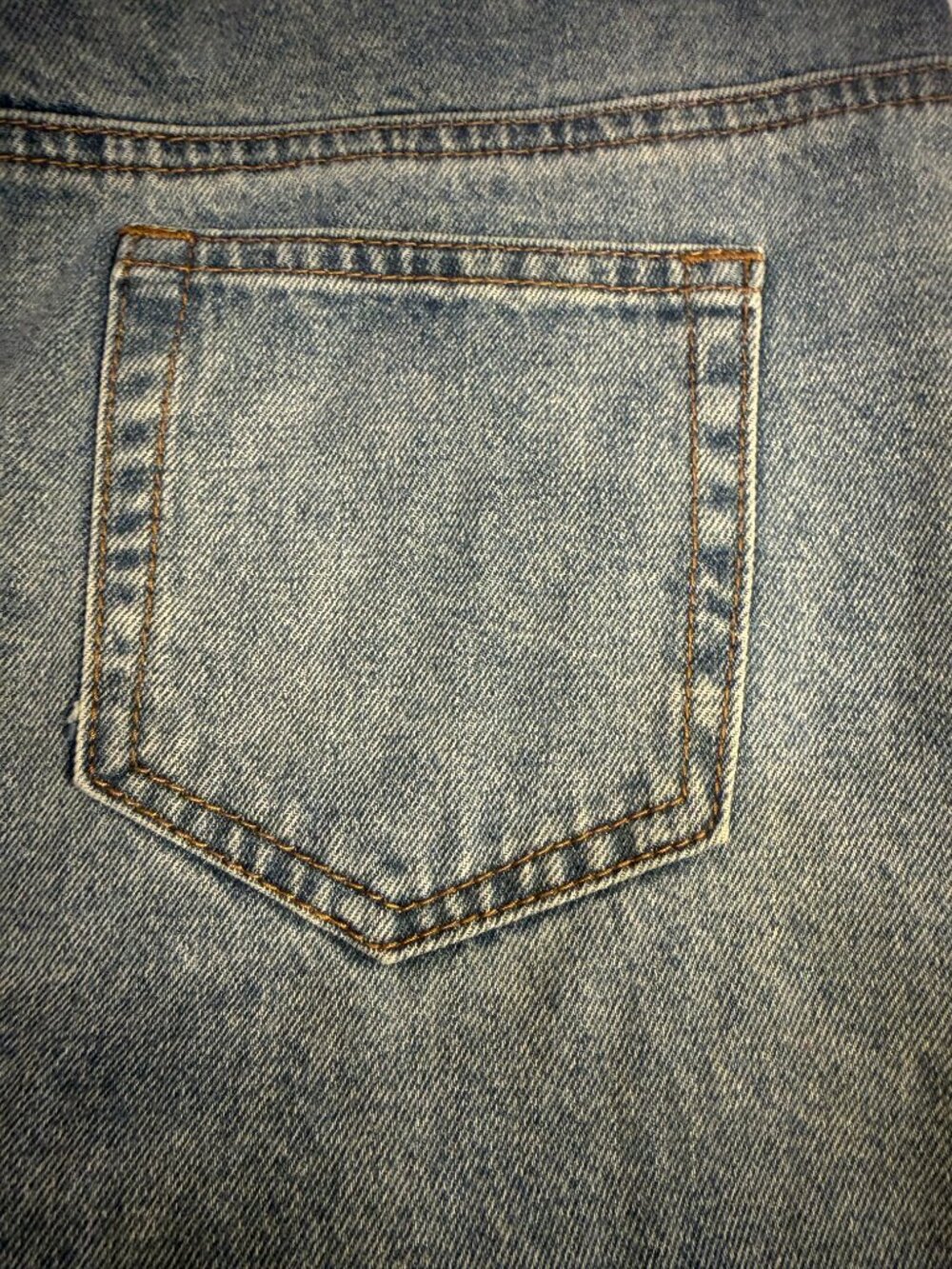 Cider Two Tone Denim Mini Skirt Belted Y2K Colorblock Frayed Hem Jean Skirt M - Picture 7 of 10